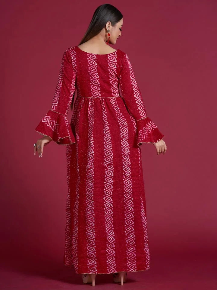 Rakt Red Gown (Without Can-Can)